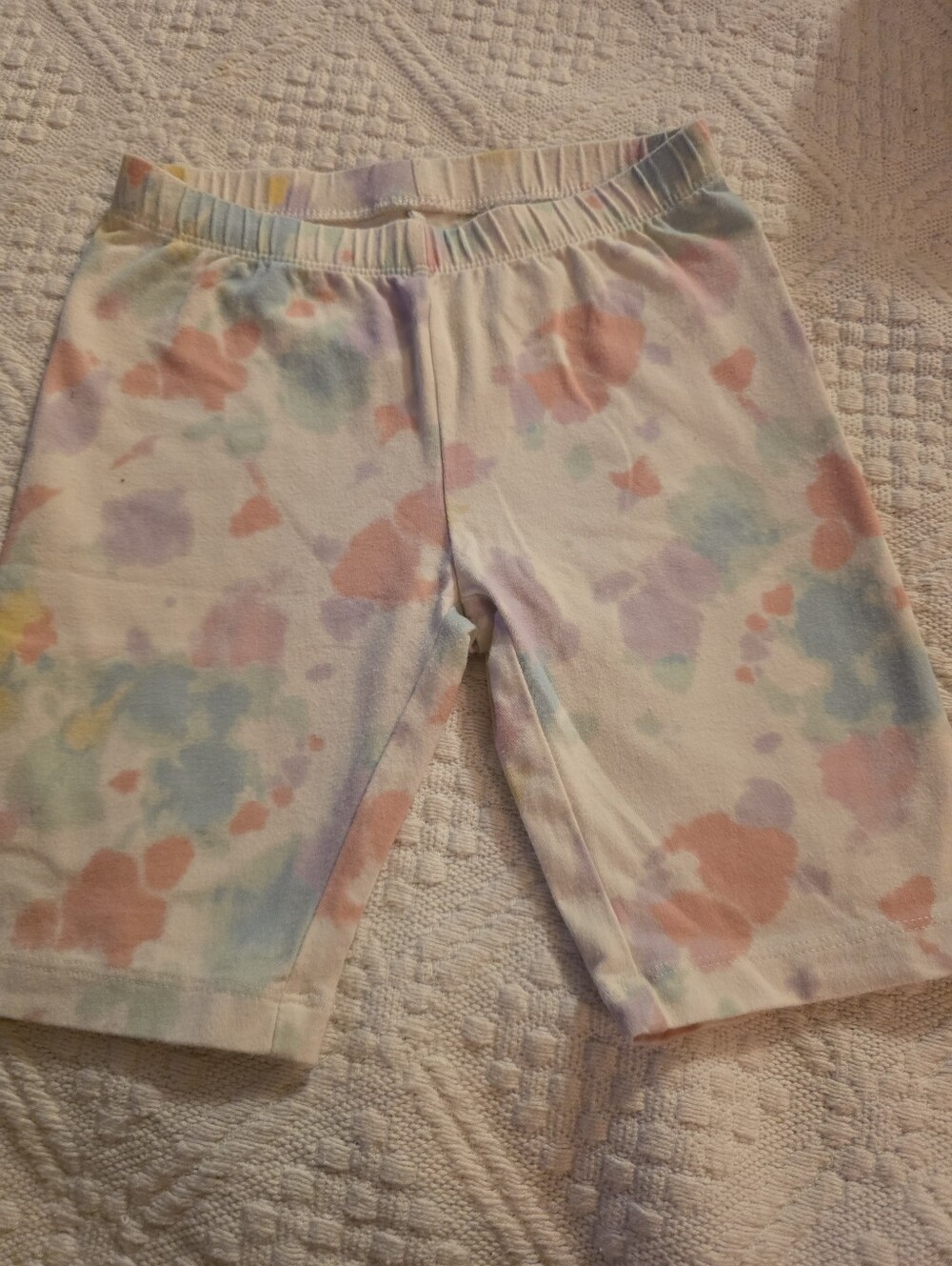 Cat & Jack Pastel Tie-Dye Girls Shorts - Pink, Purple, Blue